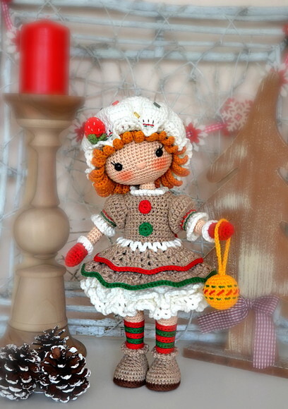 Receita Boneca Natalina Amigurumi