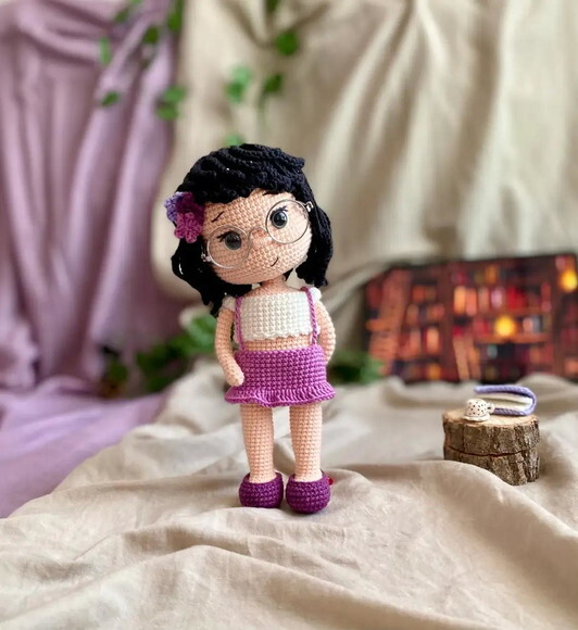 Receita Boneca Nina Amigurumi