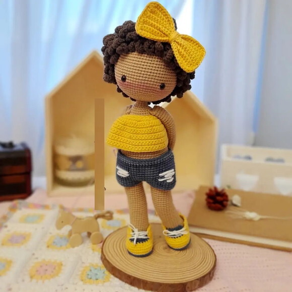 Receita Boneca Nina Amigurumi