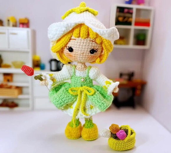 Receita Boneca Pera Amigurumi