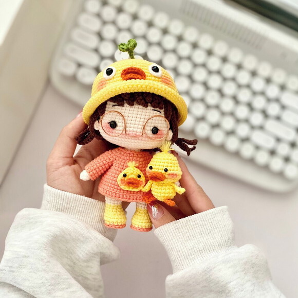 Receita Boneca Pintinho Amigurumi