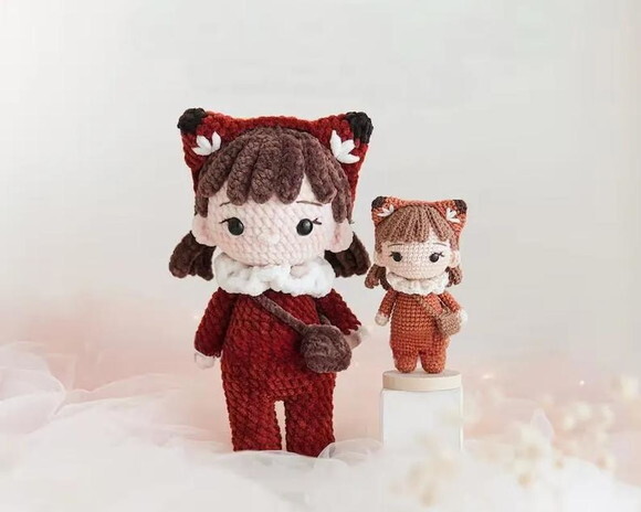 Receita Boneca Raposa Amigurumi