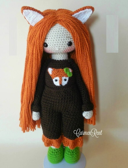 Receita Boneca Raposa Amigurumi