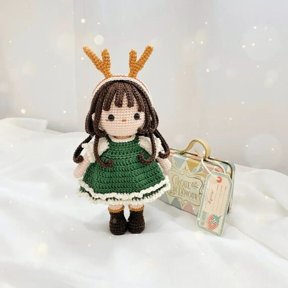 Receita Boneca Rena Amigurumi