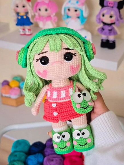 Receita Boneca Sapa Amigurumi