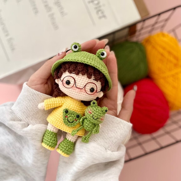 Receita Boneca Sapo Amigurumi