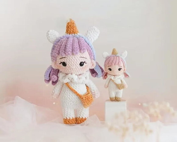 Receita Boneca Unicornio Amigurumi
