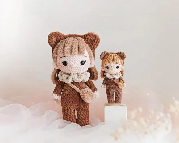 Receita Boneca Urso Amigurumi