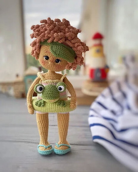Receita Boneca Verão Amigurumi