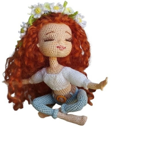 Receita Boneca yoga Amigurumi