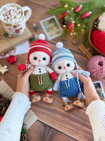Receita Boneco de Neve Amigurumi