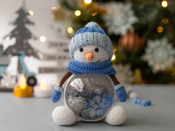 Receita Boneco de Neve Amigurumi