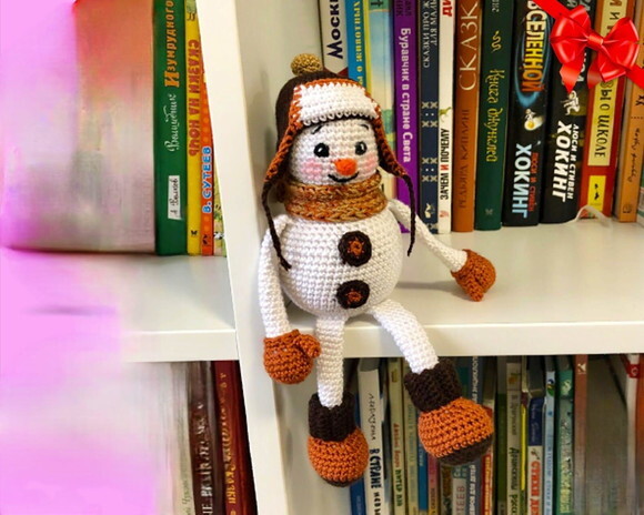 Receita Boneco de Neve Amigurumi