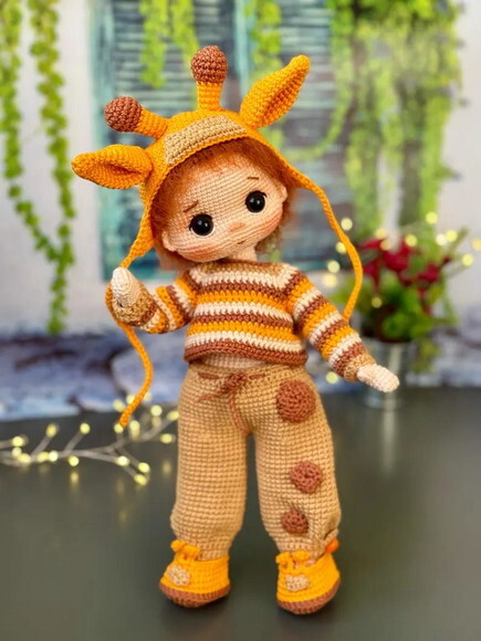 Receita Boneco Girafa Amigurumi