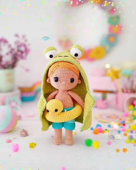 Receita Boneco Verão Amigurumi