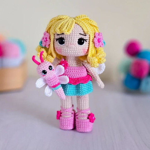 Receita Bonequinha Amigurumi