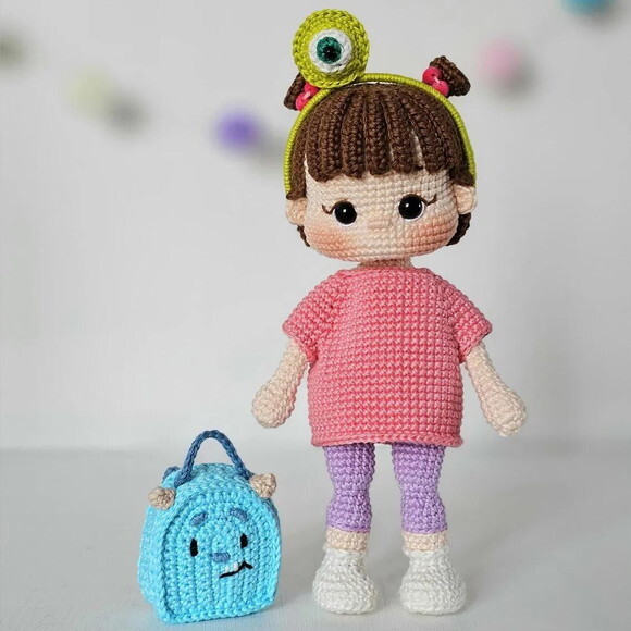 Receita Boo e Monstros Amigurumi