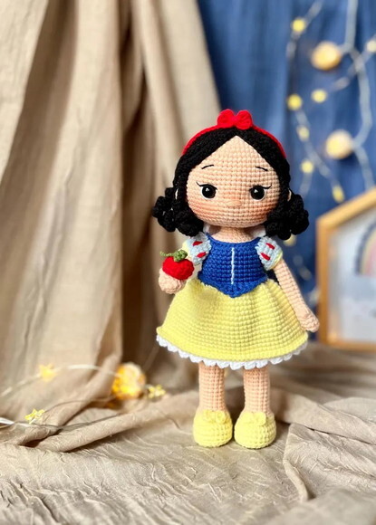 Receita Branca de Neve Amigurumi