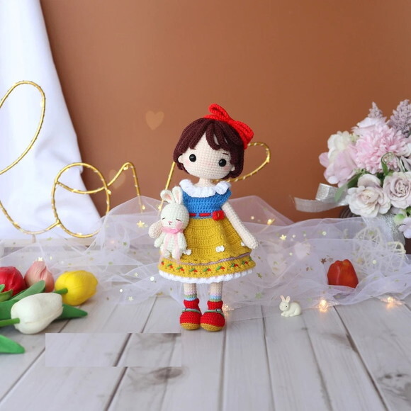 Receita Branca De Neve Amigurumi