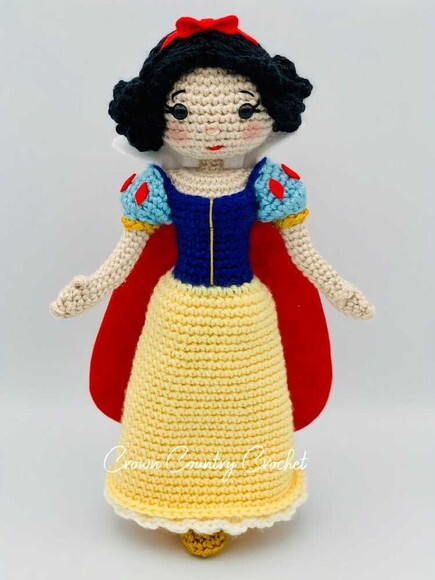 Receita Branca De Neve Amigurumi