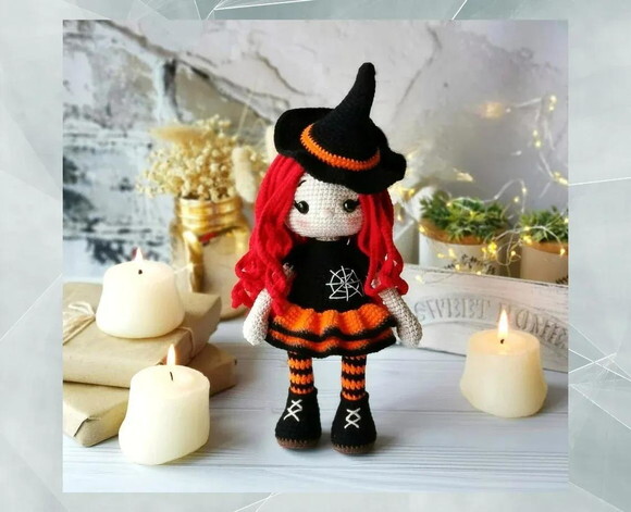 Receita Bruxinha Amigurumi