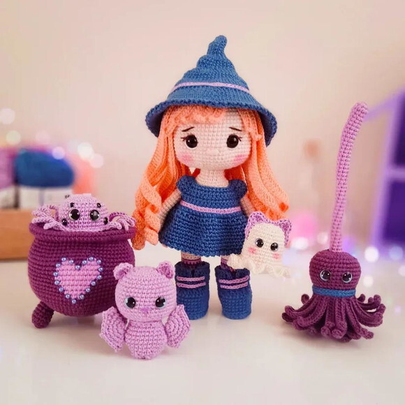 Receita Bruxinha Amigurumi