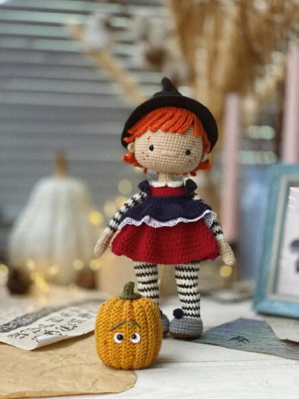 Receita Bruxinha Amigurumi