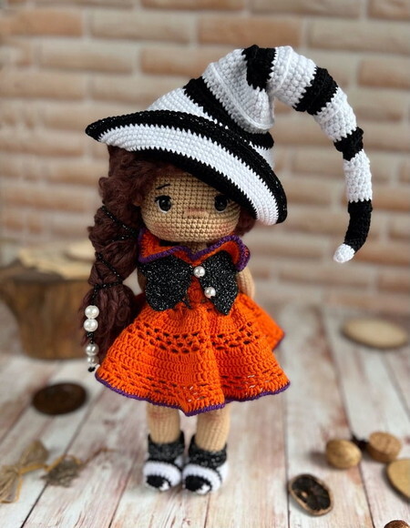 Receita Bruxinha Amigurumi