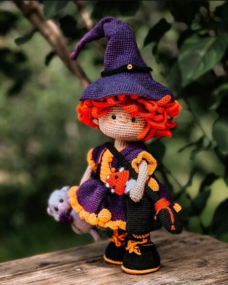 Receita Bruxinha Amigurumi