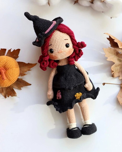Receita Bruxinha Amigurumi