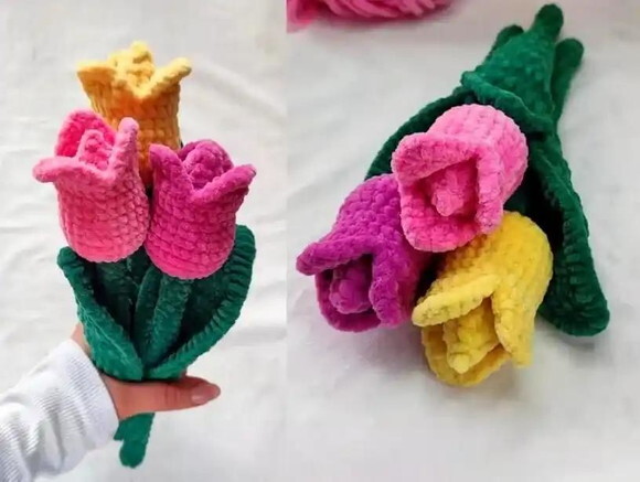 Receita Buquê de Flor Amigurumi