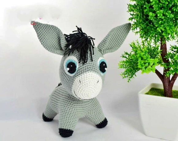 Receita Burrinho Amigurumi