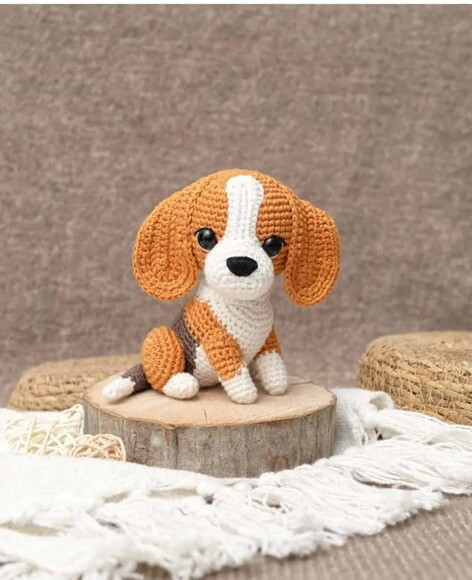 Receita Cachorro Beagle Amigurumi