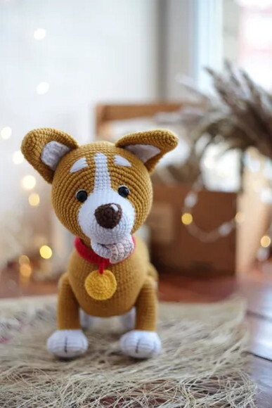 Receita Cachorro Corgi Amigurumi