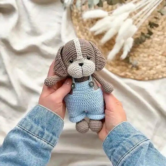 Receita Cachorro de Macacao Amigurumi