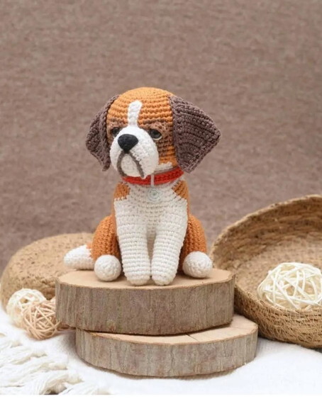 Receita Cachorro São Bernardo Amigurumi