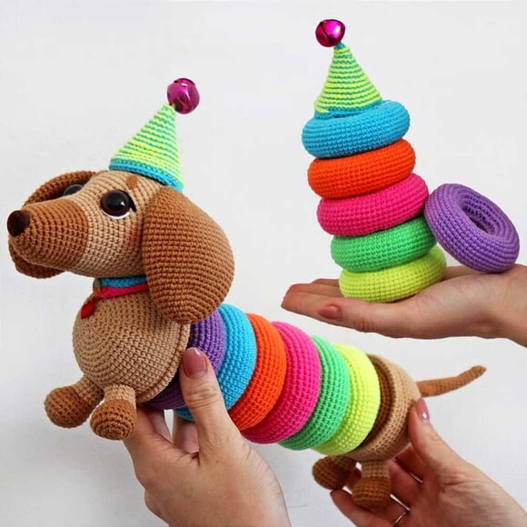 Receita Cachorro Sensorial Amigurumi