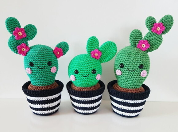 Receita Cacto Amigurumi