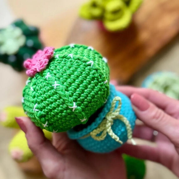 Receita Cacto Amigurumi