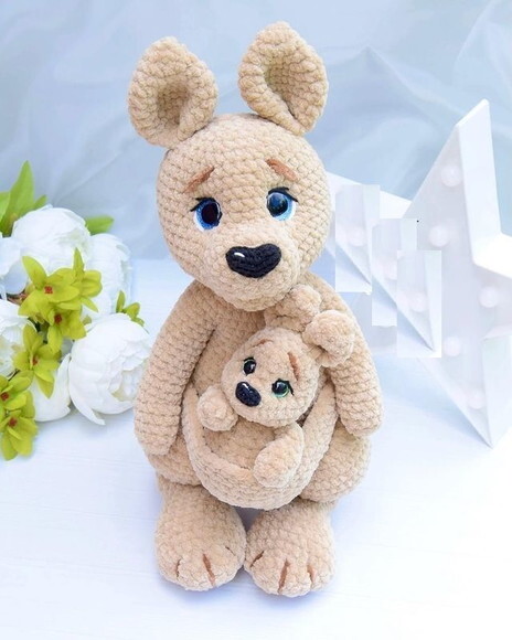 Receita Canguru Amigurumi