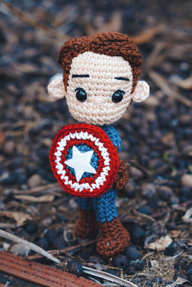 Receita Capitão America Amigurumi