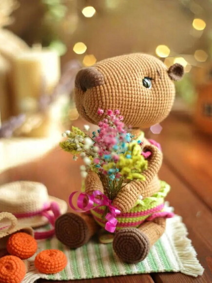 Receita Capivara Amigurumi