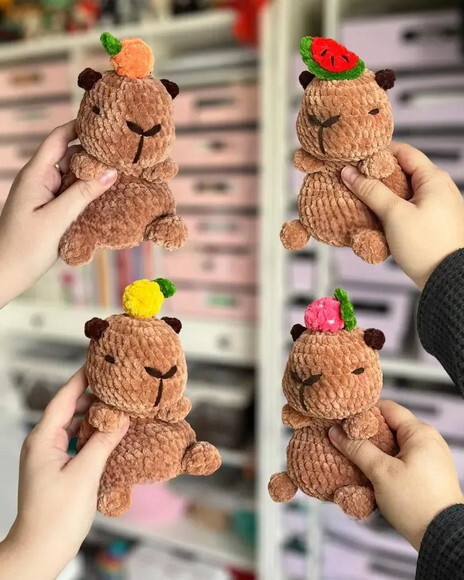 Receita Capivara Amigurumi