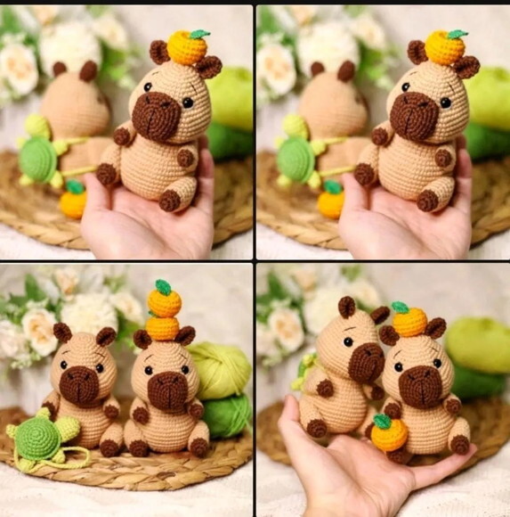Receita Capivara Amigurumi