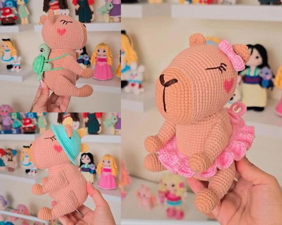 Receita Capivara Amigurumi