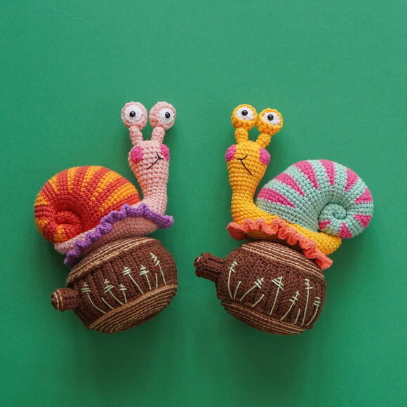 Receita Caracol Amigurumi