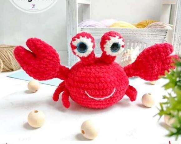 Receita Caranguejo Amigurumi