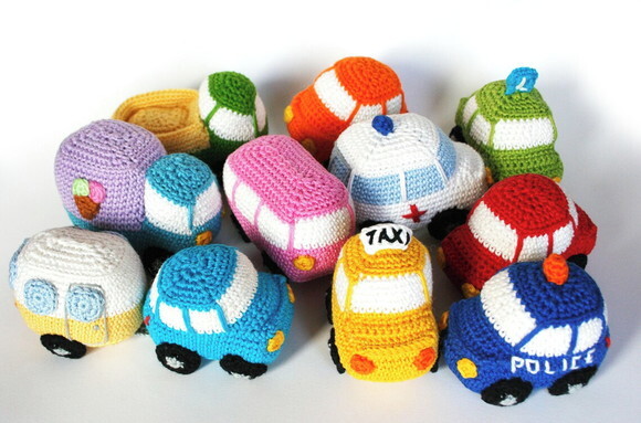 Receita Carrinhos Amigurumi