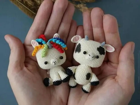 Receita Casal Vaca Amigurumi