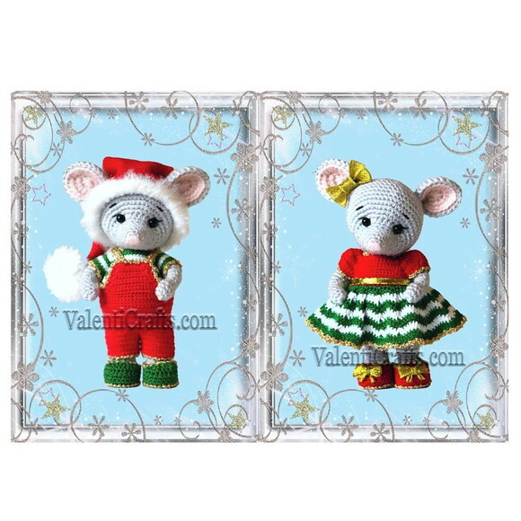 Receita Casal natalino Amigurumi